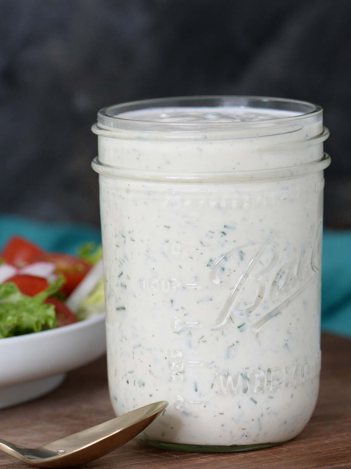 homemade ranch in a kerr jar