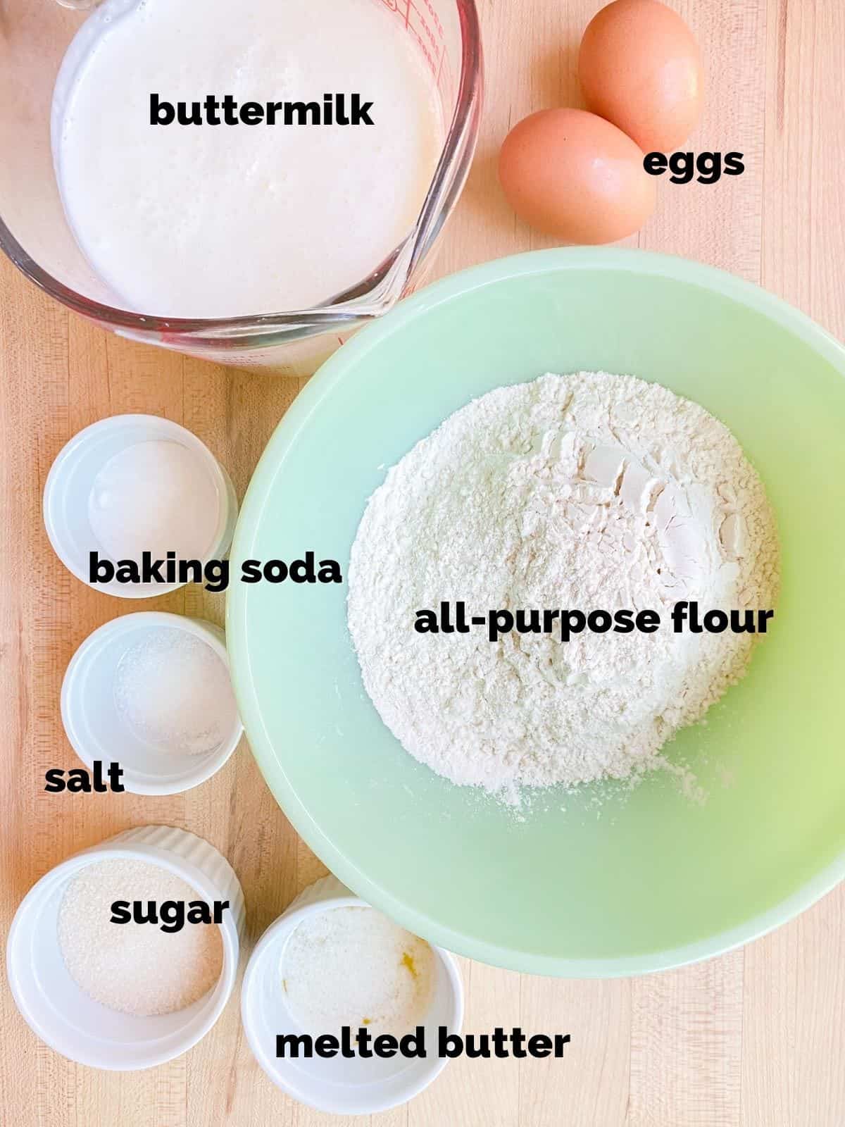 ingredients for buttermilk pancakes