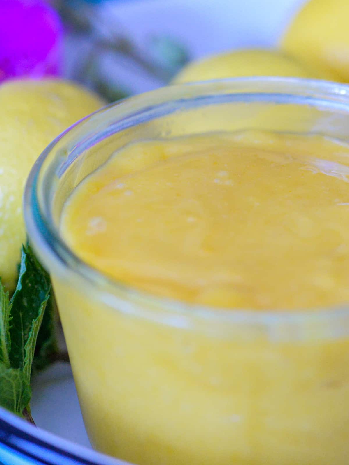 lemon curd recipe made with meyer lemons in a weck jar