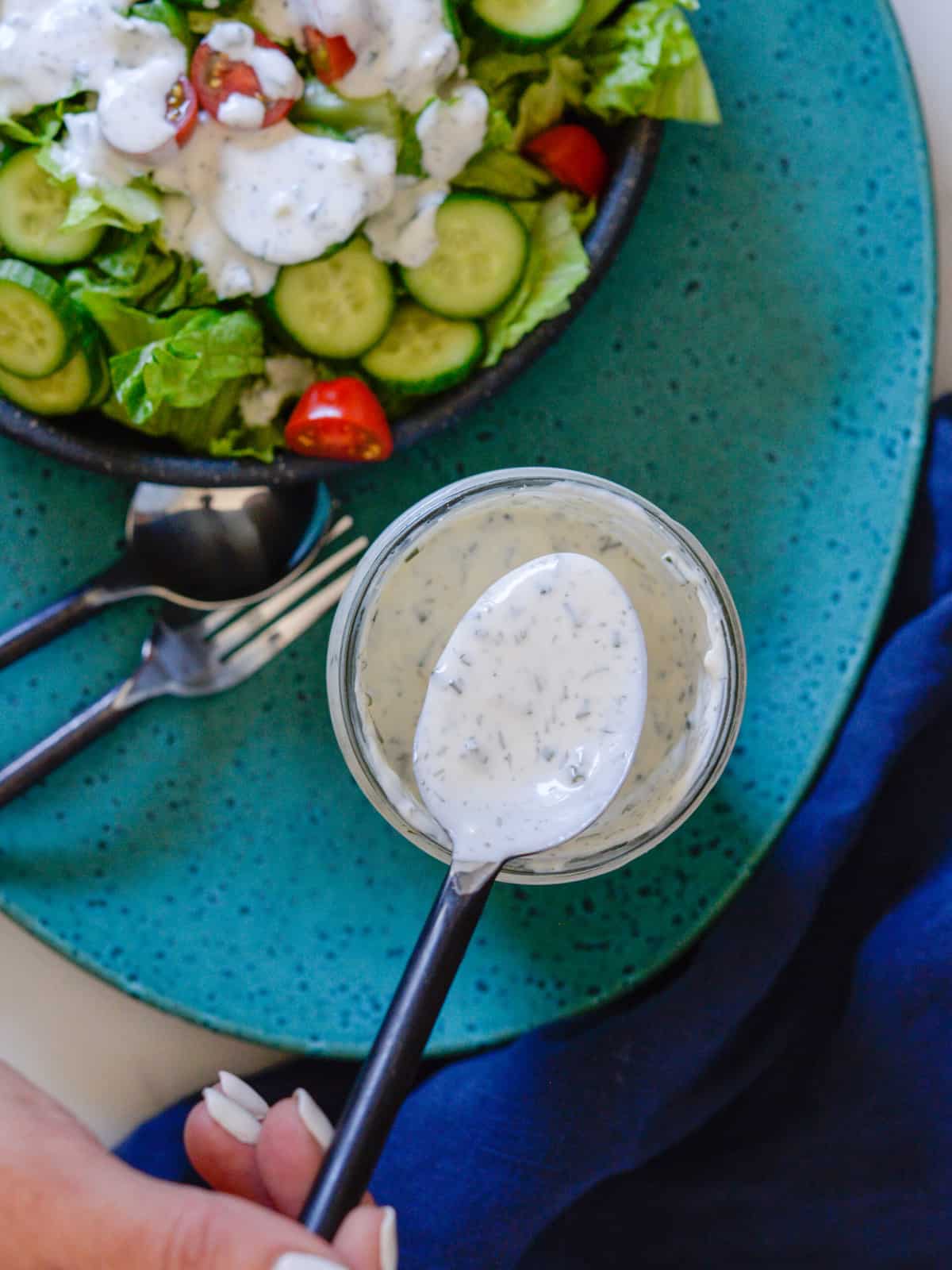 easy homemade ranch in a mason jar