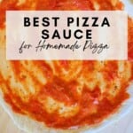 Best Pizza Sauce for homemade pizza Pinterest Pin