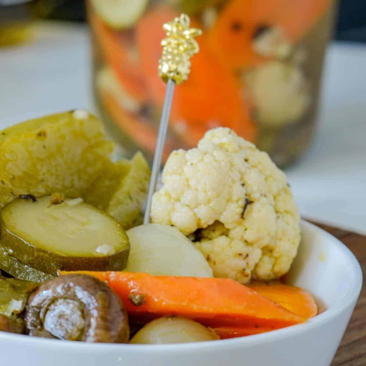 pickled spicy vegetables escabeche