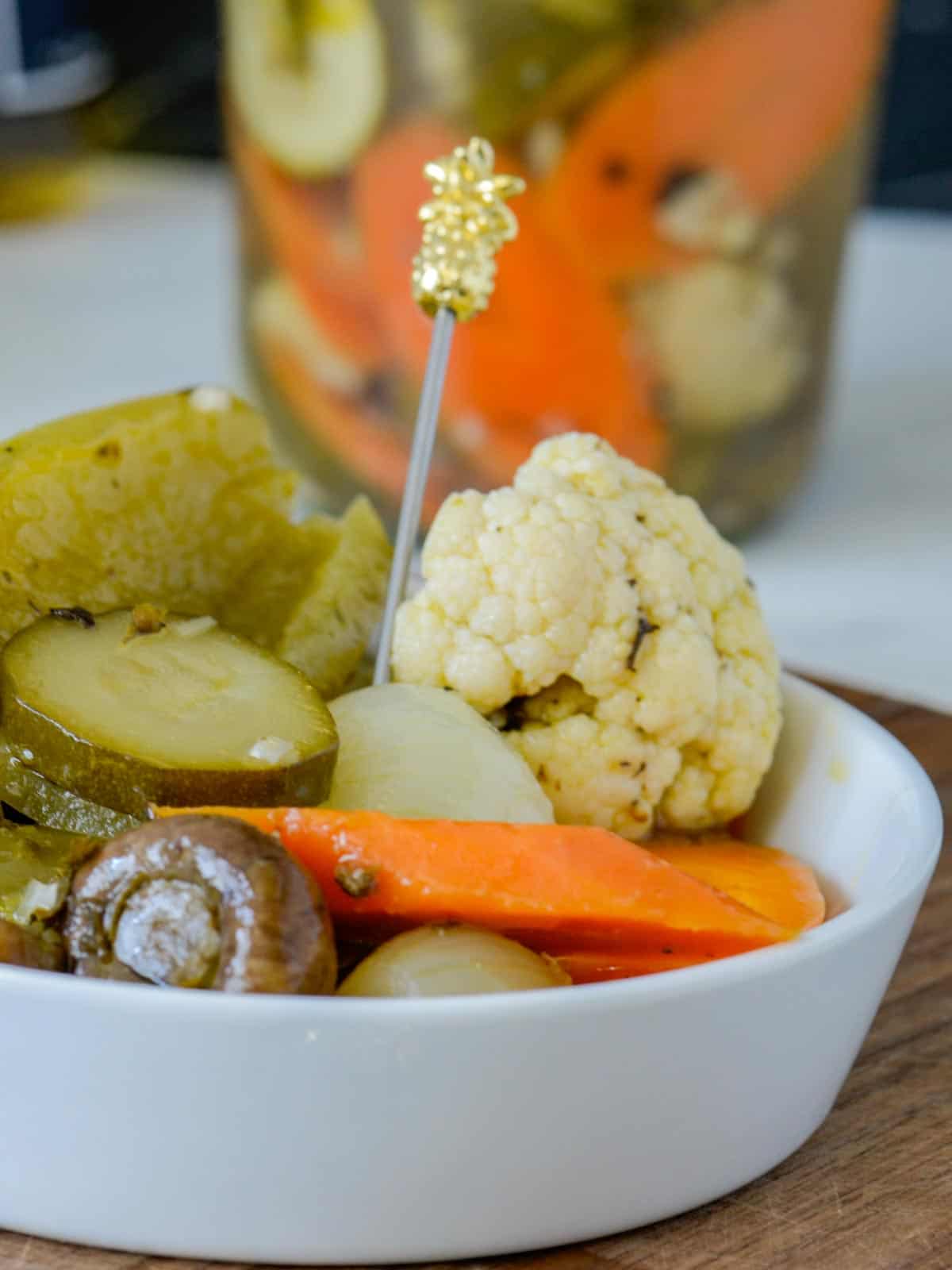 pickled spicy vegetables escabeche