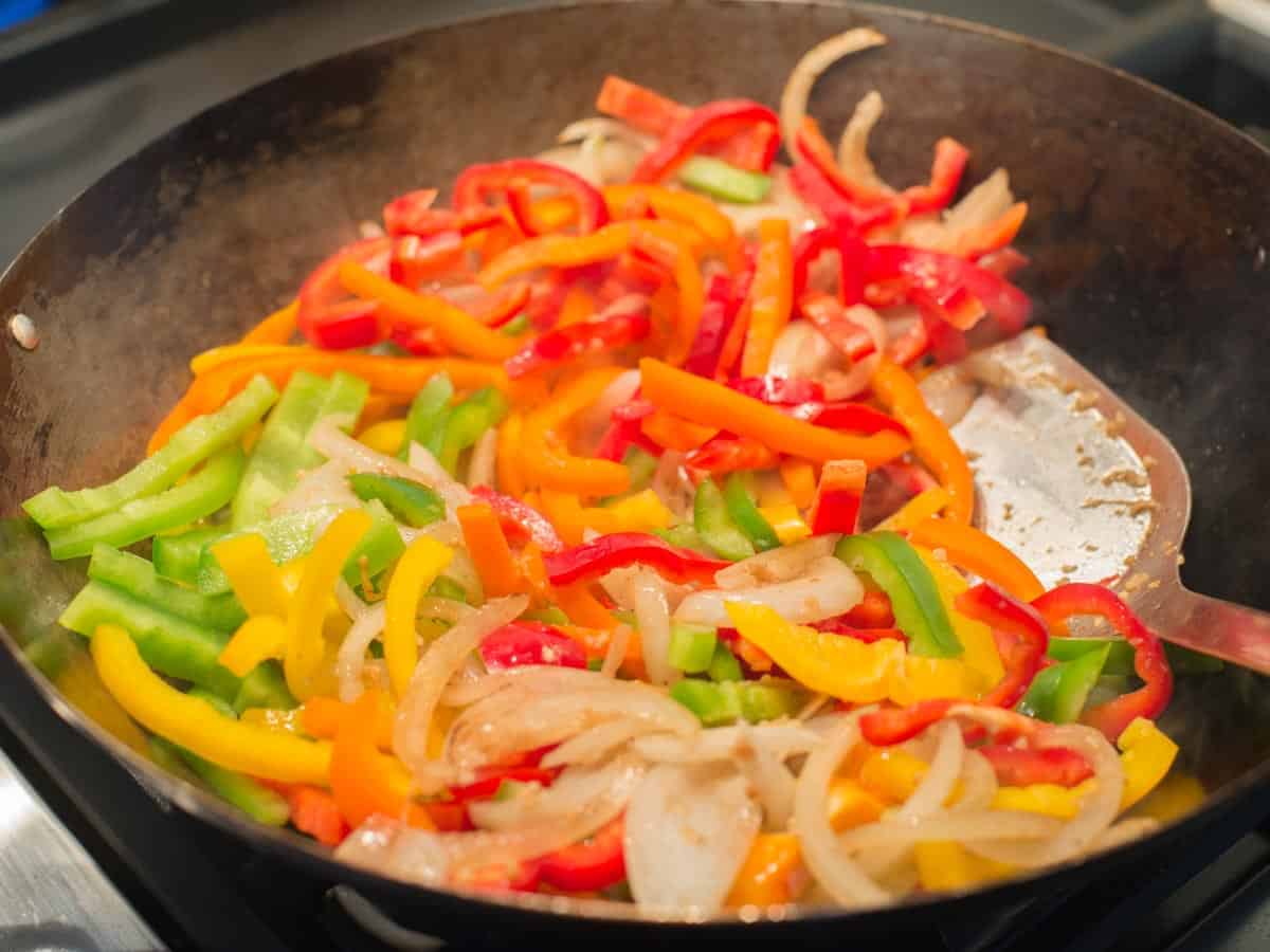 sautéd veggies for noodle bowls