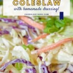 Classic Southern Coleslaw Pinterest Pin