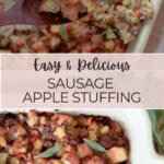 Delicious Sausage Apple Stuffing Pinterest Pin