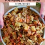 Sausage Apple Stuffing Pinterest Pin