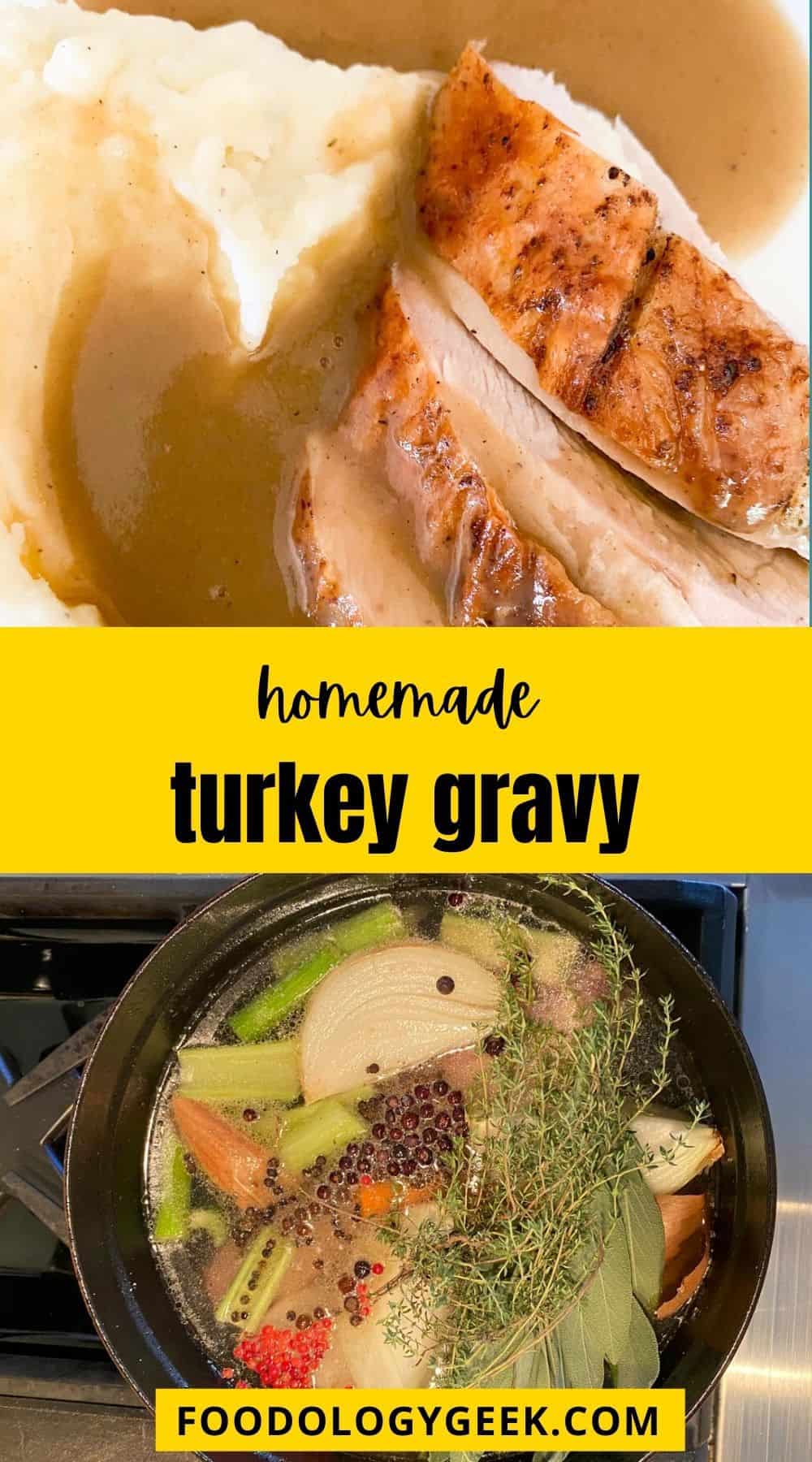 turkey gravy pinterest graphic