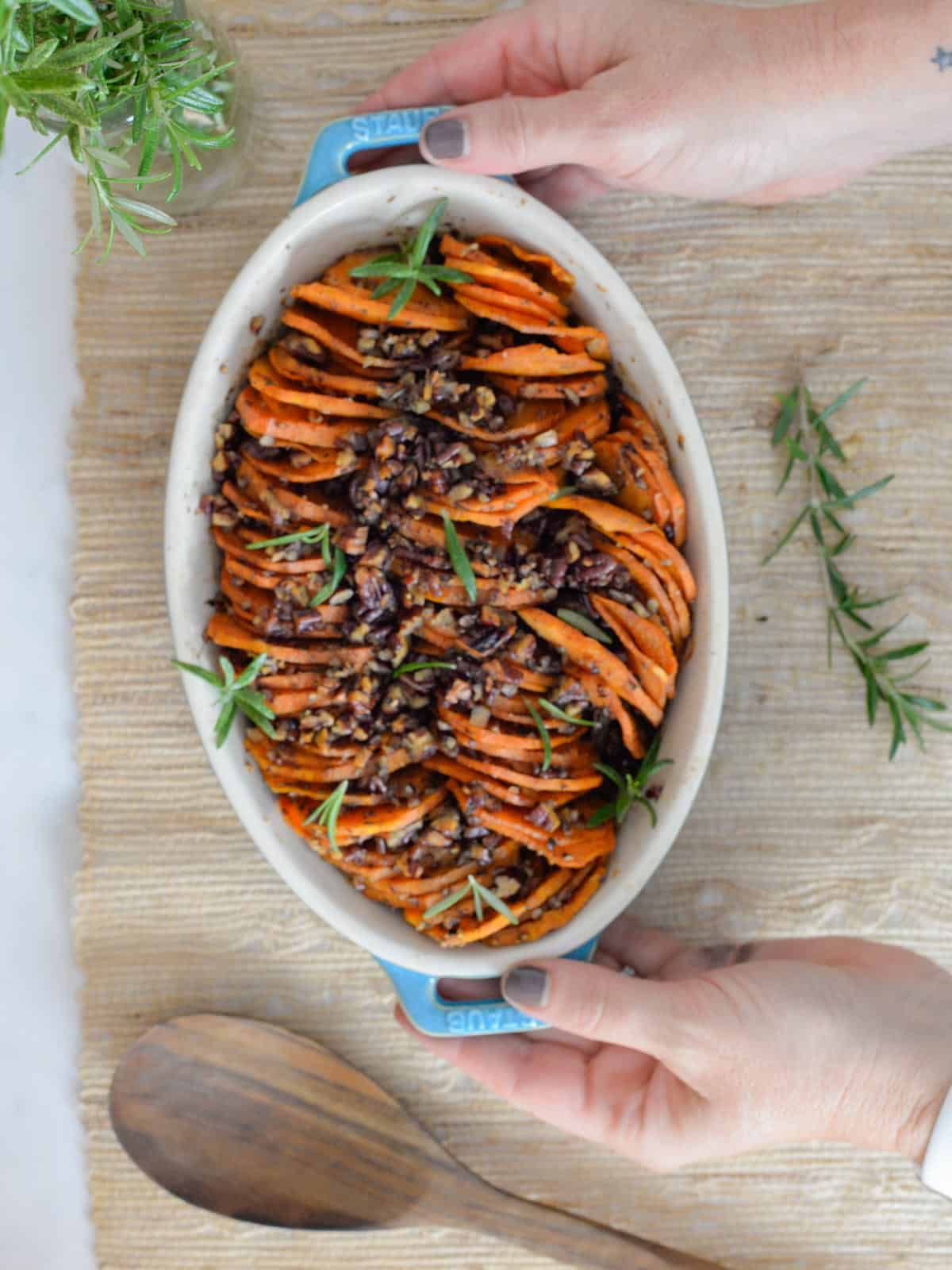 roasted sweet potatoes with maple syrup