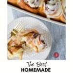 Homemade Cinnamon Rolls Pinterest Pin