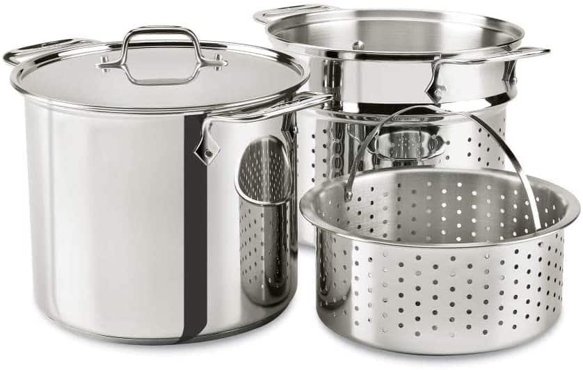 an all clad stock pot set recommended for making stock