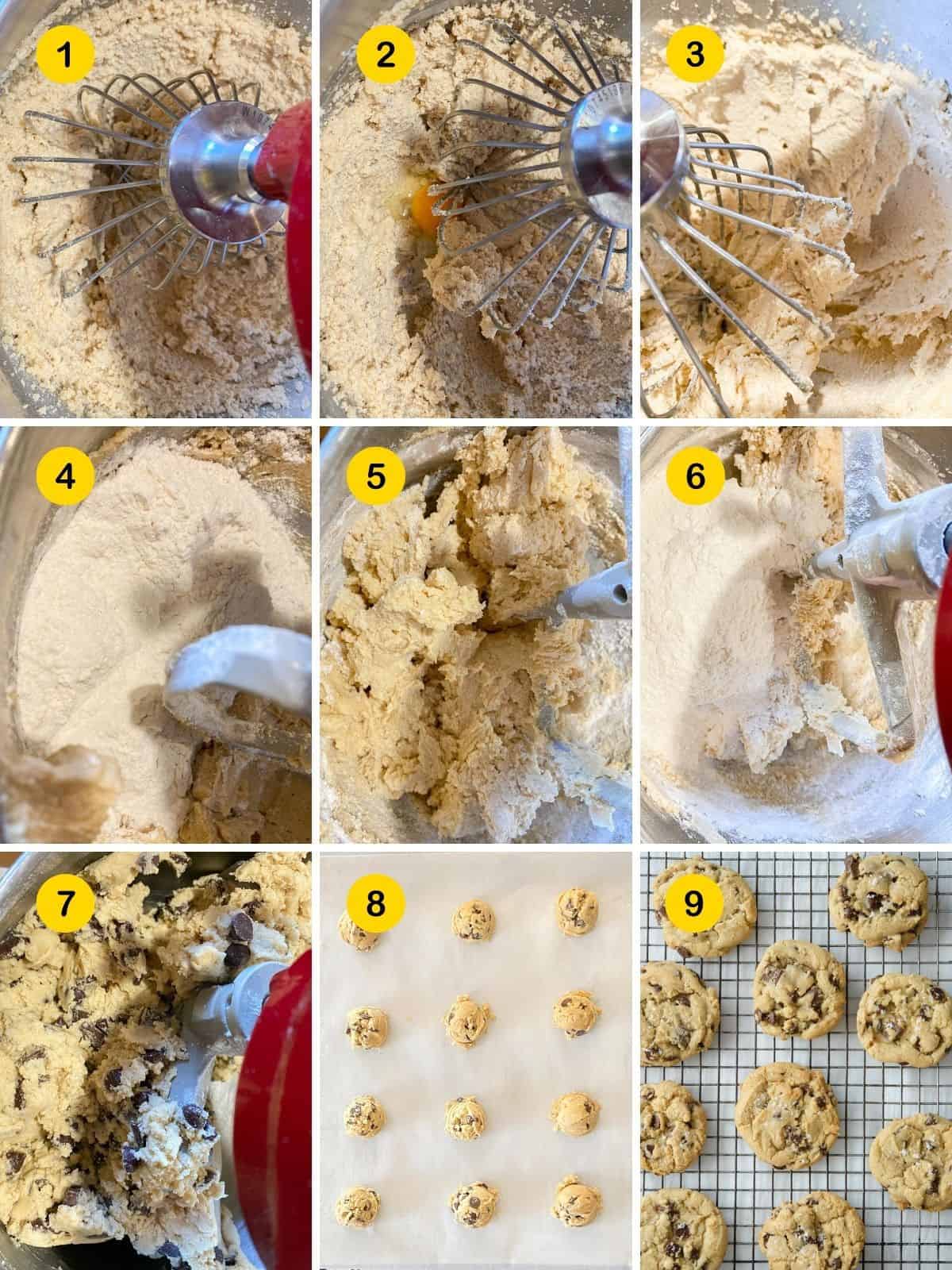 steps for making chocolate chip cookies