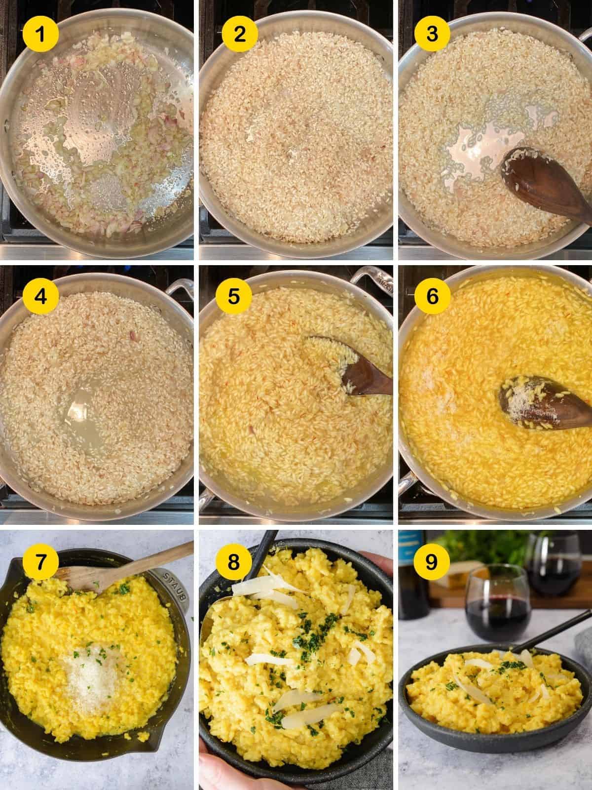 steps for making risotto
