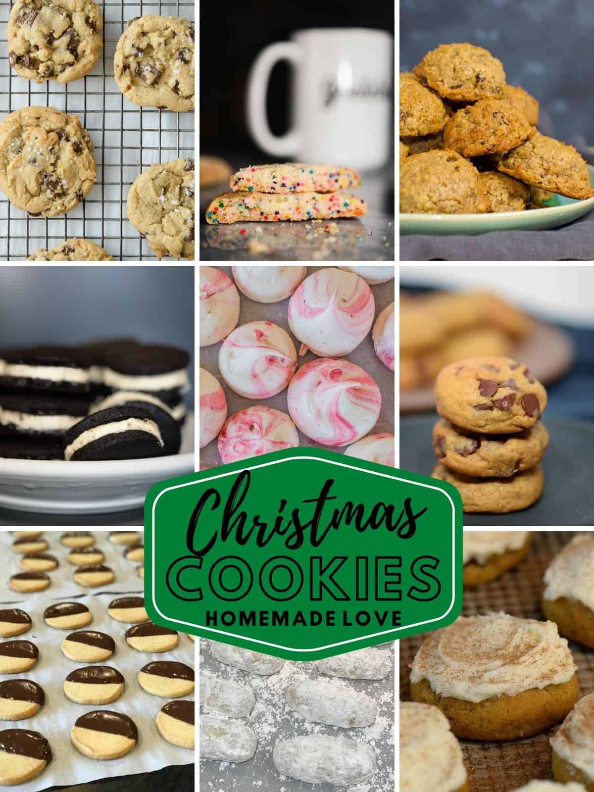 A collection of Christmas Cookies