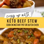 Cozy Keto Beef Stew Pinterest Pin