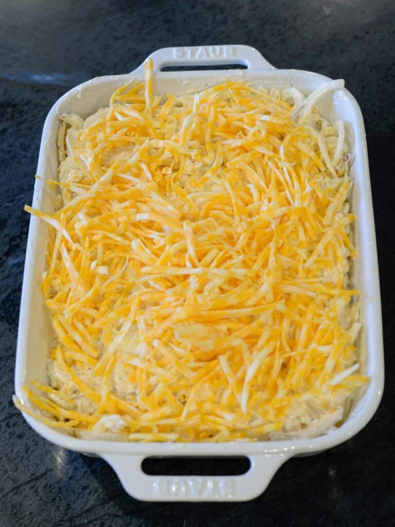 top with cheese