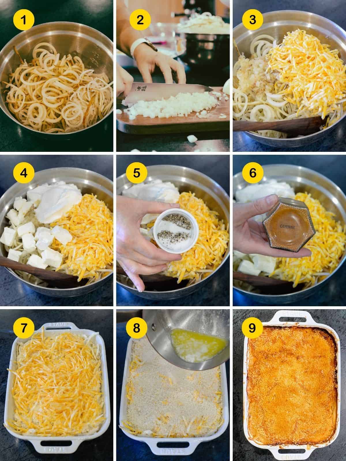 how to make cheesy potato casserole