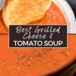 Best Grilled Cheese Tomato Sou[ Pinterest Pin