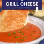 Creamy Tomato Soupo & Grill cheese Pinterest Pin