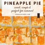 Sweet Pineapple Pie Pinterest Pin