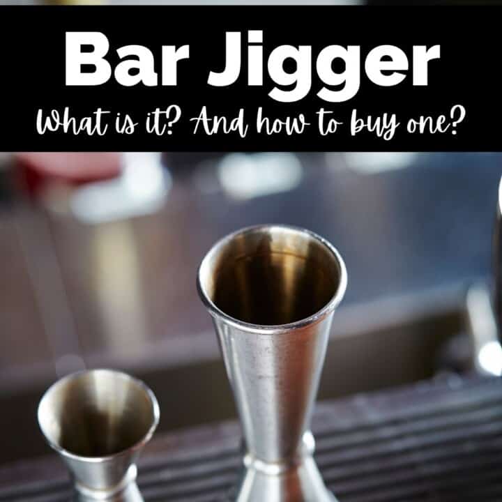 2 sizes of bar jiggers on a bar