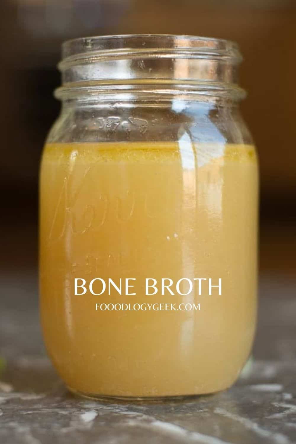 homemade bone broth pinterest image