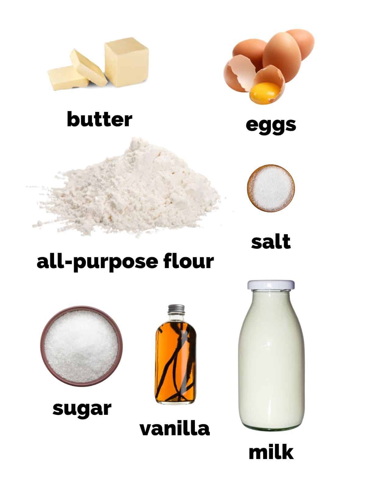 ingredients needed to make clafoutis batter