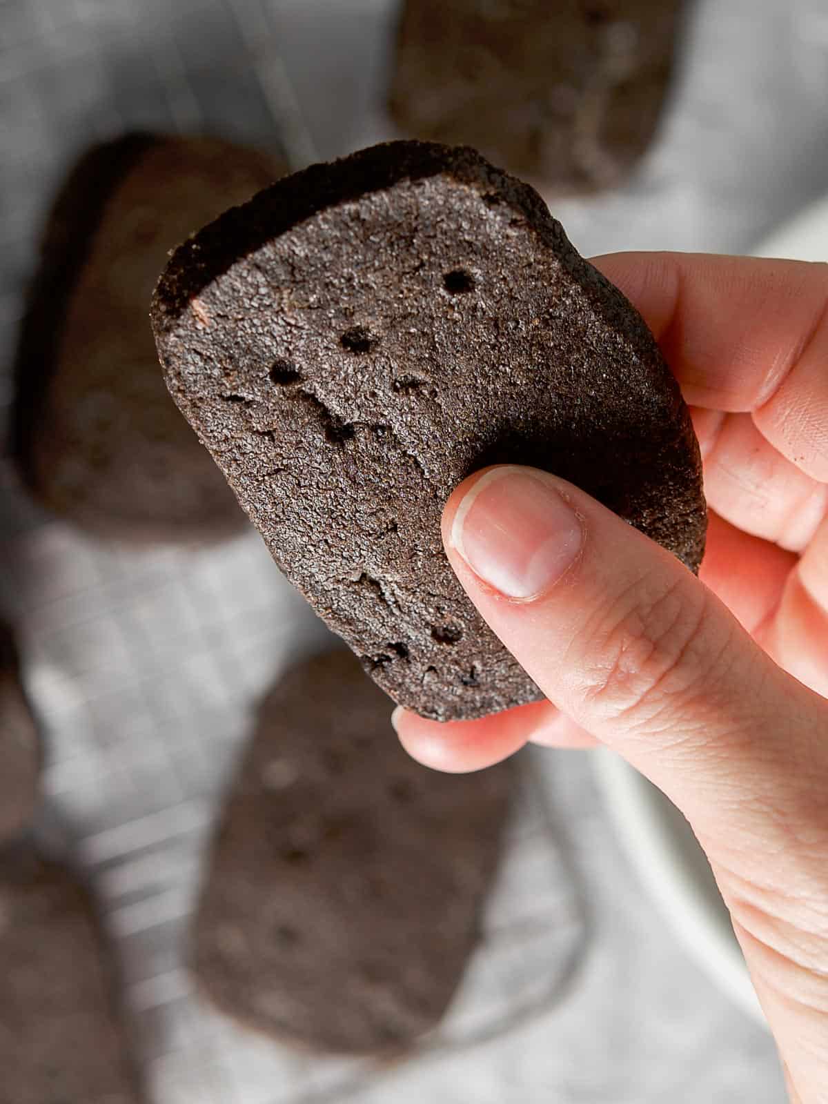 chocolate shortbread. ookies