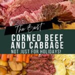 The Best Corned Beef and Cabbage Pinterest Pin