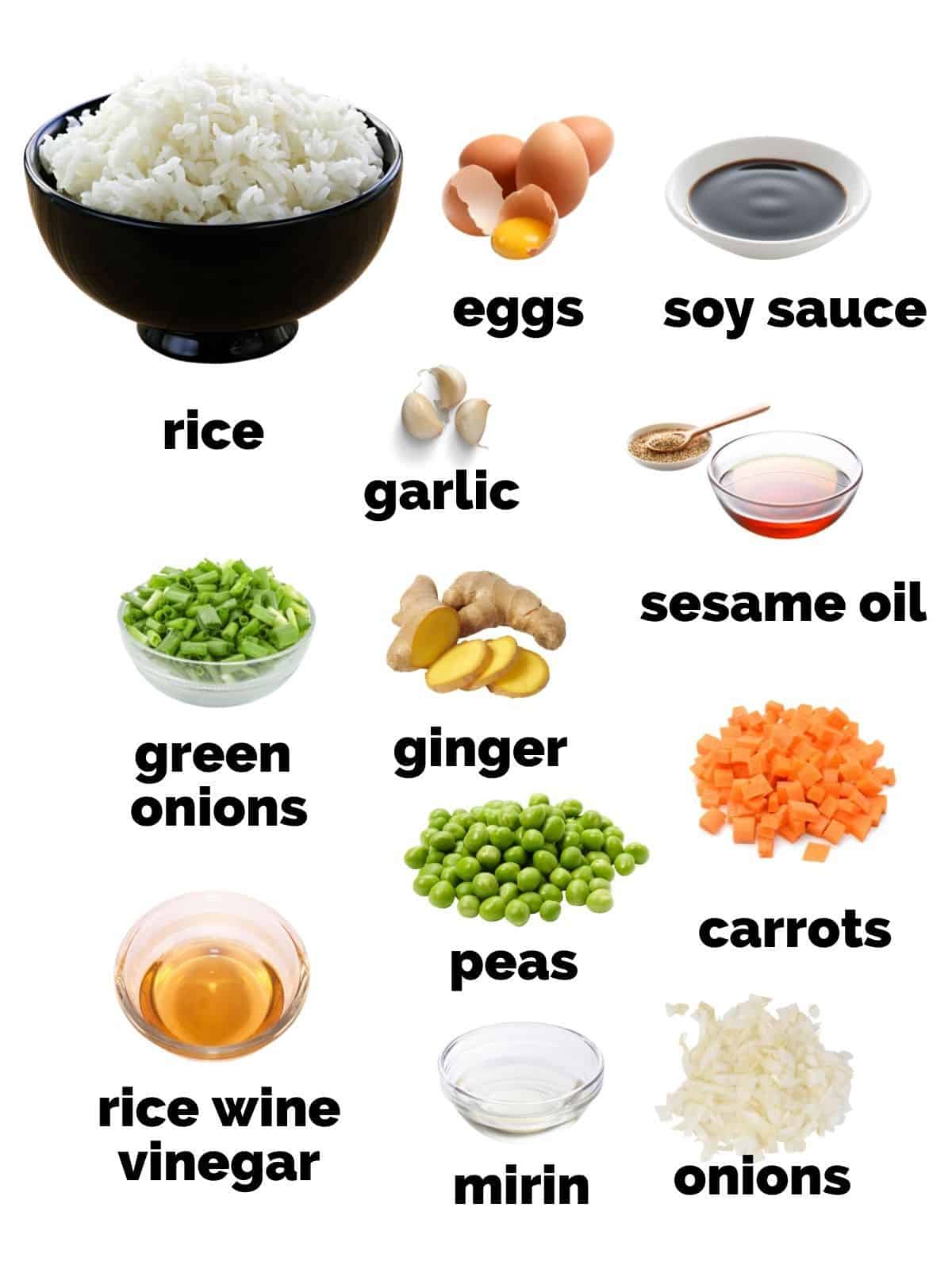 ingredients for fried rice