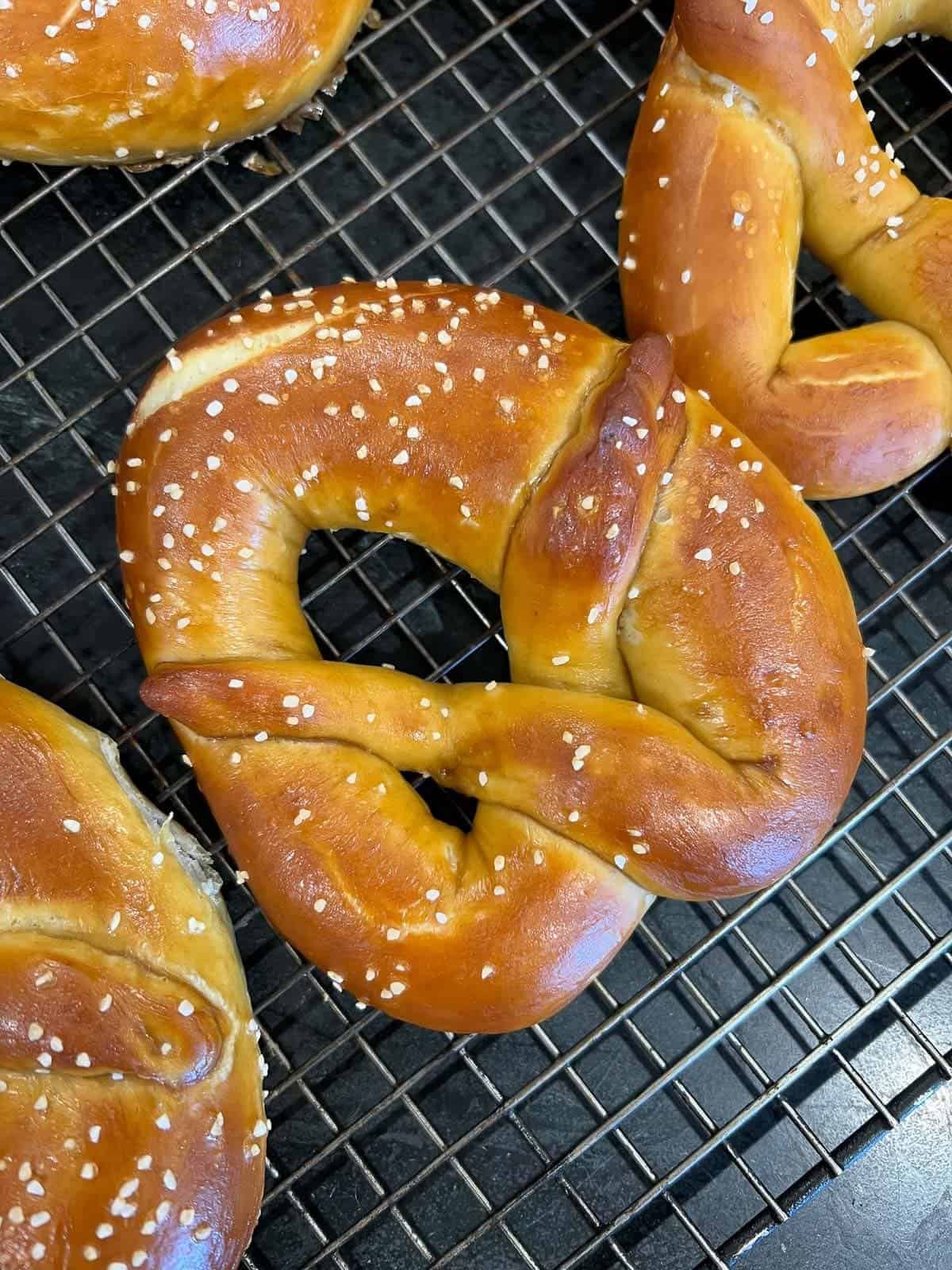 fresh baked soft pretzels