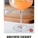 Brown derby cocktail recipe pinterest pin