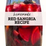 Homemade Red Sangria Recipe Pinterest Pin