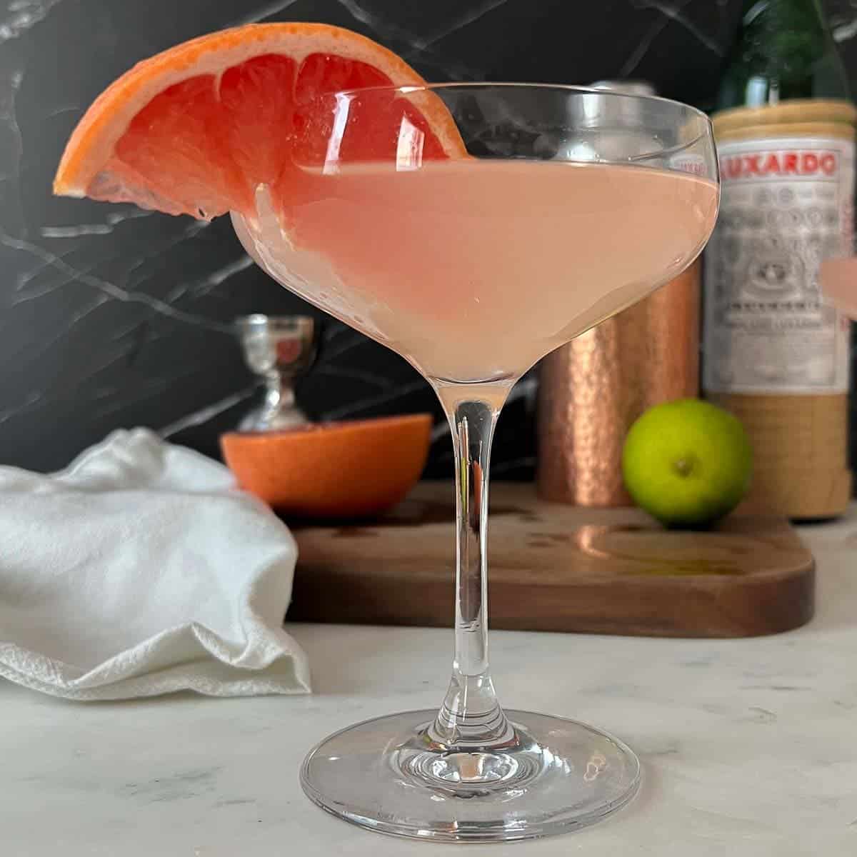 hemingway daiquiri with a wedge o fresh grapefruit