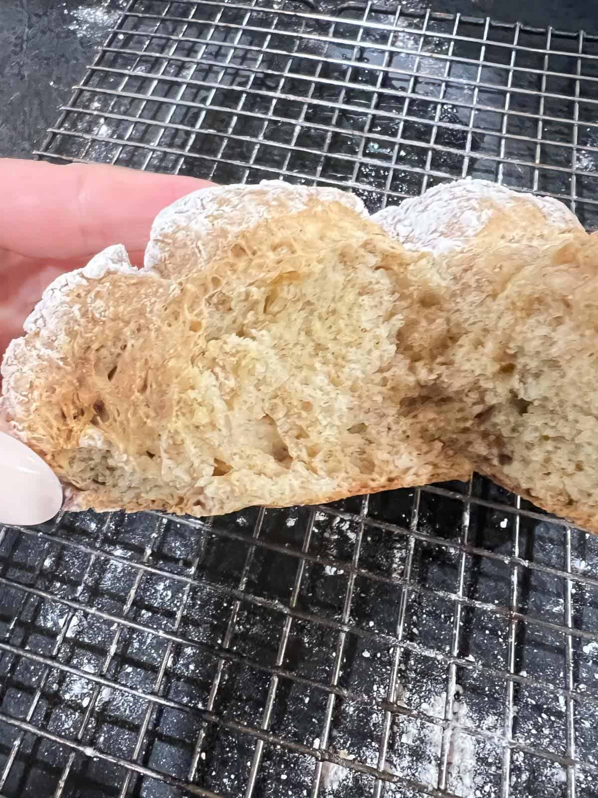 inside of irish soda bread