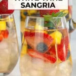 Easy White Wine Sangria Pinterest Pin