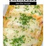 Homemade Creamy Shrimp Enchiladas Pinterest Pin