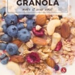 Homemade Superfood Granola Pinterest Pin