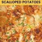 How to Make Scalloped Potatoes Pinterest Pin