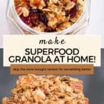 Make Superfood Granola Pinterest Pin