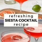 Refreshing Siesta Cocktail Recipe Pinterest Pin