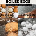 Step-by Step for Boiled Eggs Pinterest Pin