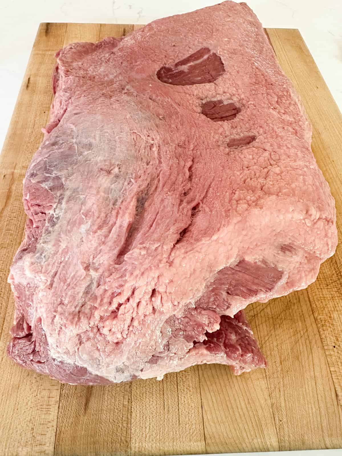 a full packer brisket untrimmed