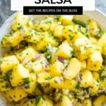 the best Pineapple Salsa pinterest pin