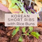 Korean Short Ribs w Rice Buns Pinterest Pin