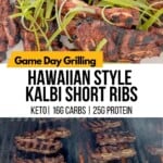 Step-by-step Hawaiian Style Kalbi Short Ribs Pinterest Pin