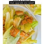 Homemade Cheese & Garlic Croutons Pinterest Pin