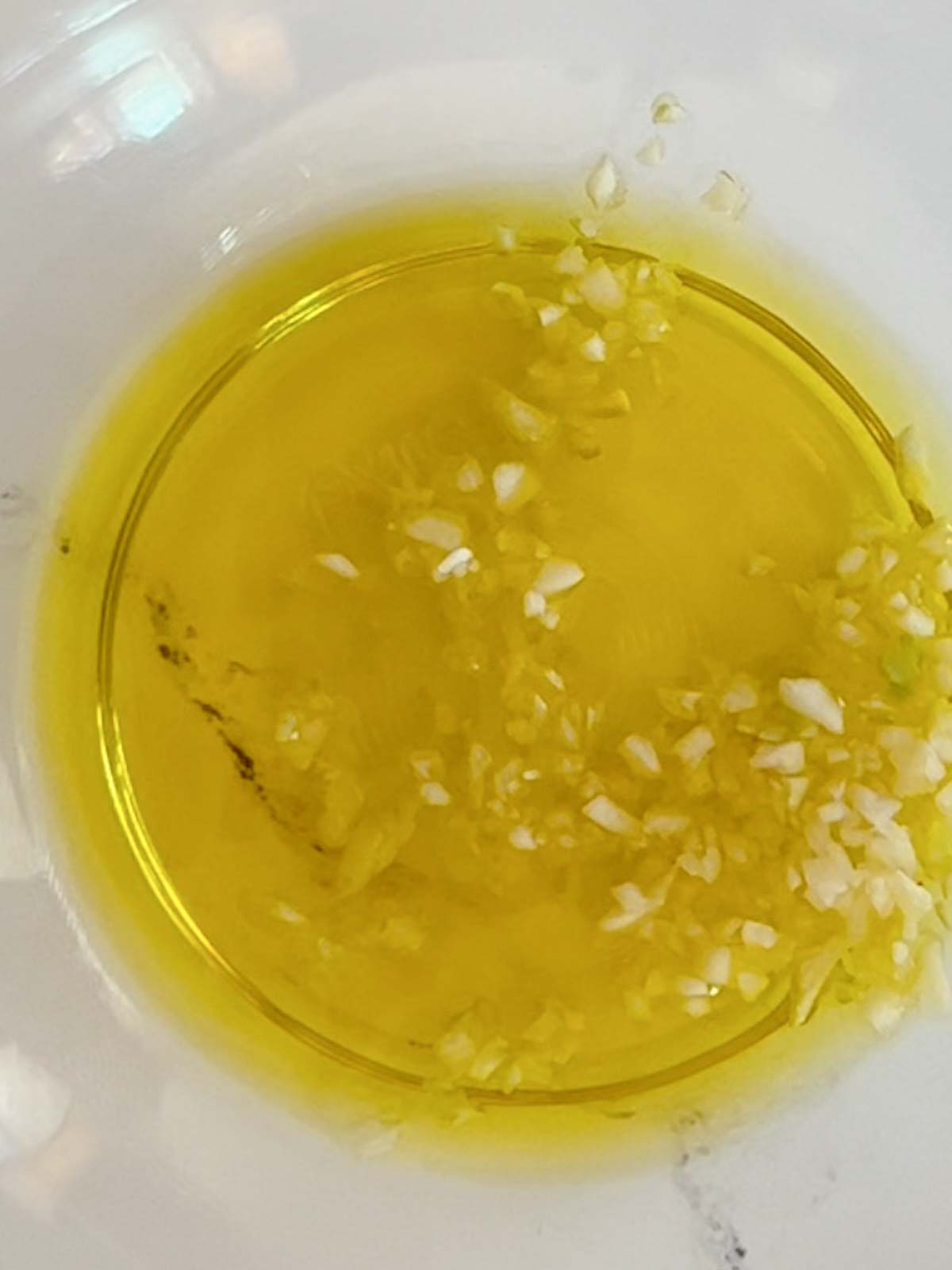 olive oil and garlic