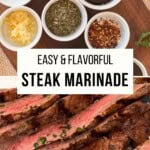 Easy Steak Marinade Pinterest Pin