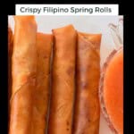 Homemade Lumpia Pinterest Pin